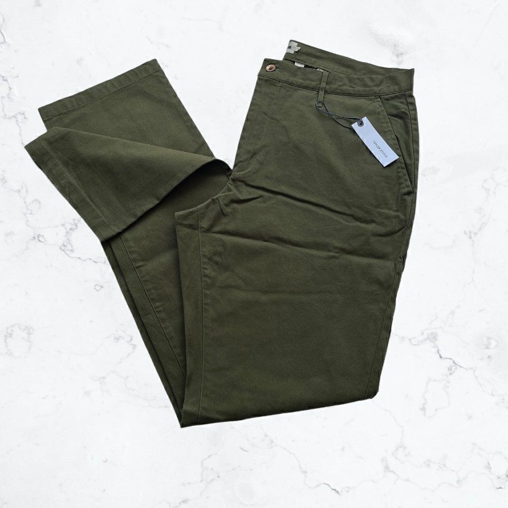 NWT Deadstock Taylor Stitch Size 29 The Slim Chino Organic Olive Green Pants